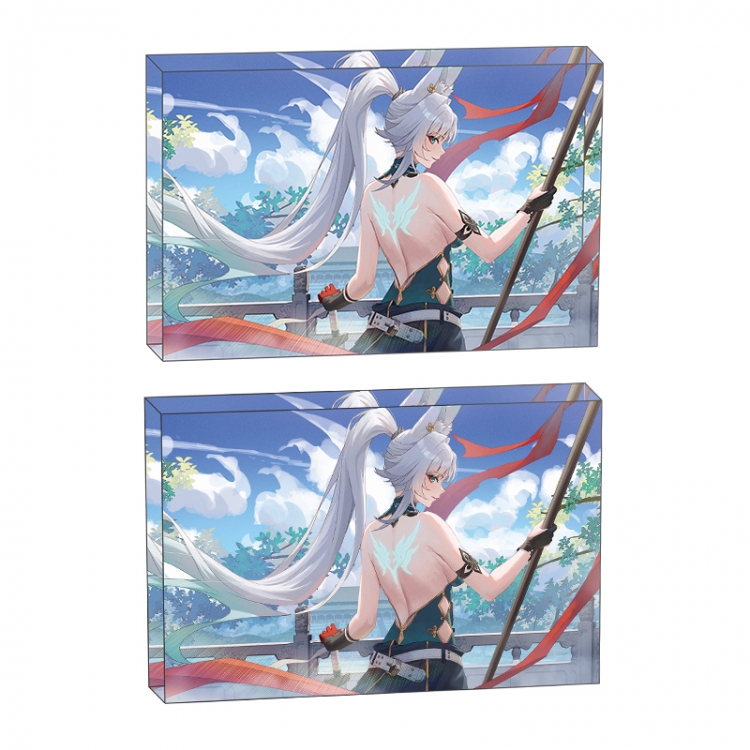 Honkai: Star Rail Anime game acrylic card brick desktop decoration 8X12X1.2cm