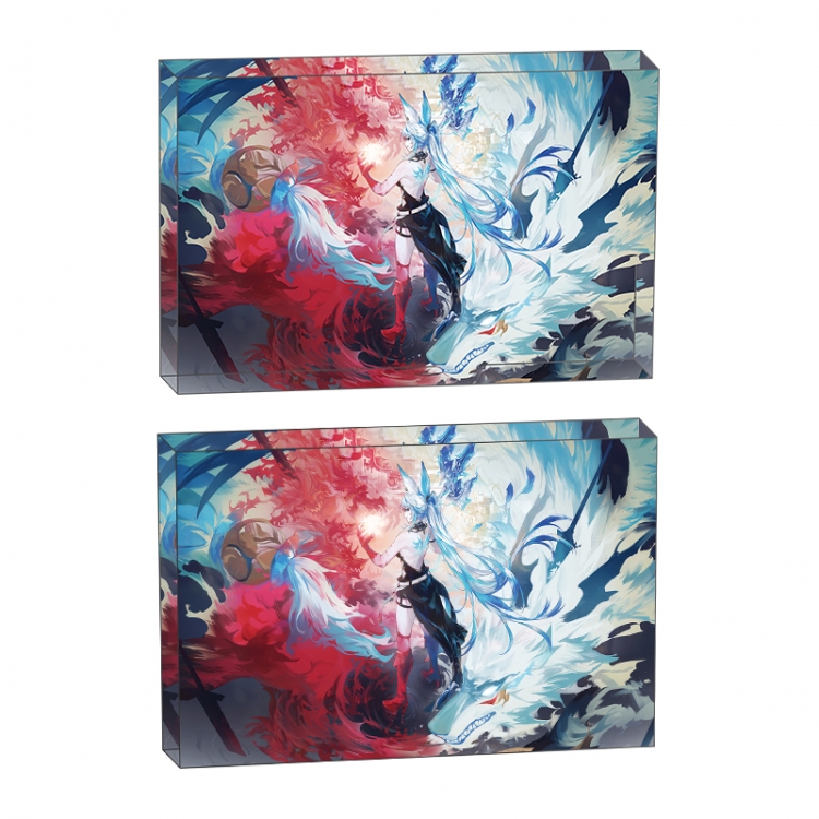 Honkai: Star Rail Anime game acrylic card brick desktop decoration 8X12X1.2cm