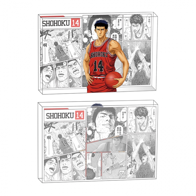Slam Dunk Anime game acrylic card brick desktop decoration 8X12X1.2cm
