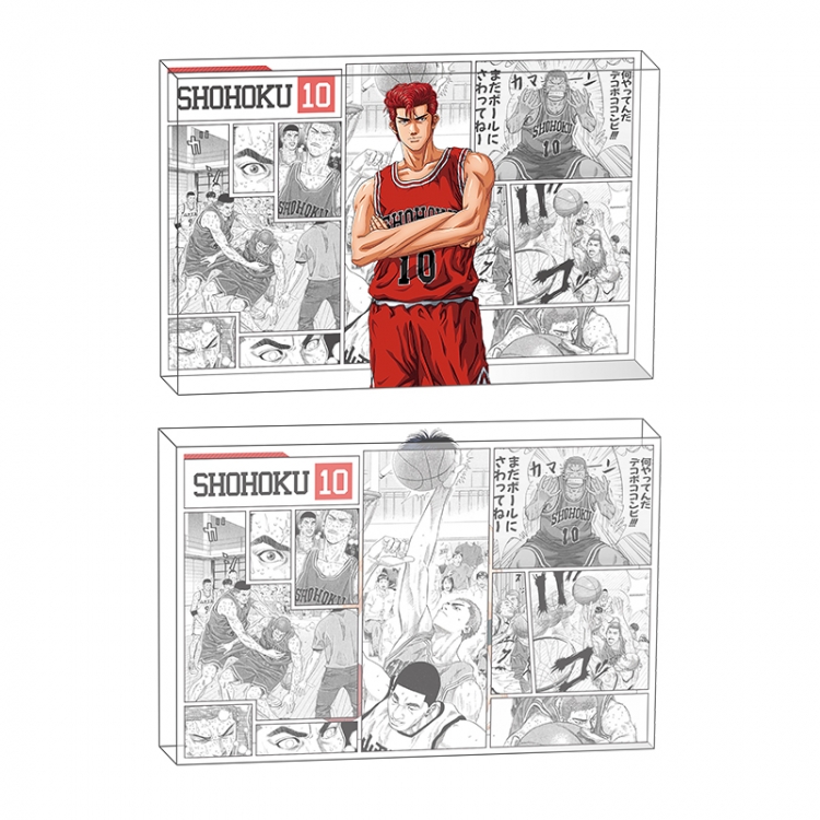 Slam Dunk Anime game acrylic card brick desktop decoration 8X12X1.2cm