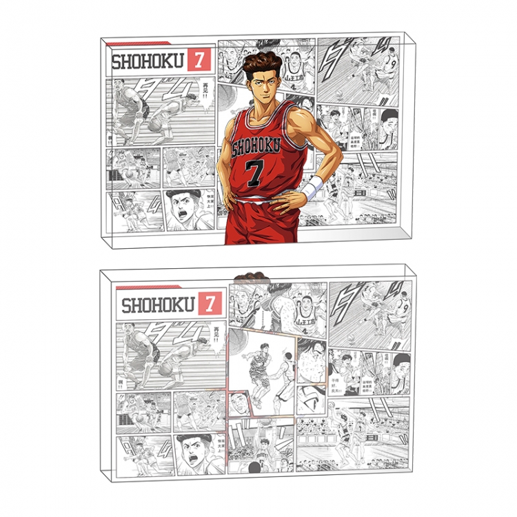 Slam Dunk Anime game acrylic card brick desktop decoration 8X12X1.2cm