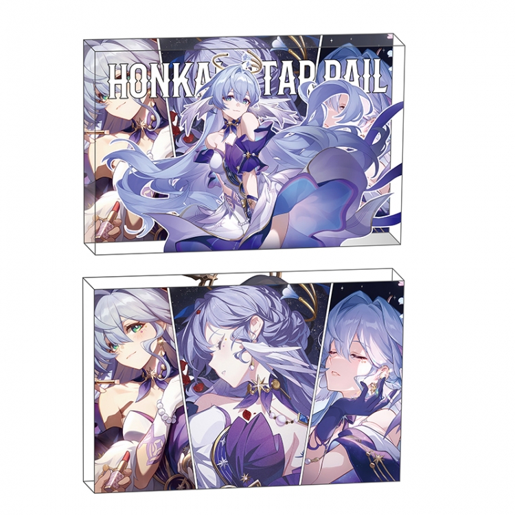 Honkai: Star Rail Anime game acrylic card brick desktop decoration 8X12X1.2cm