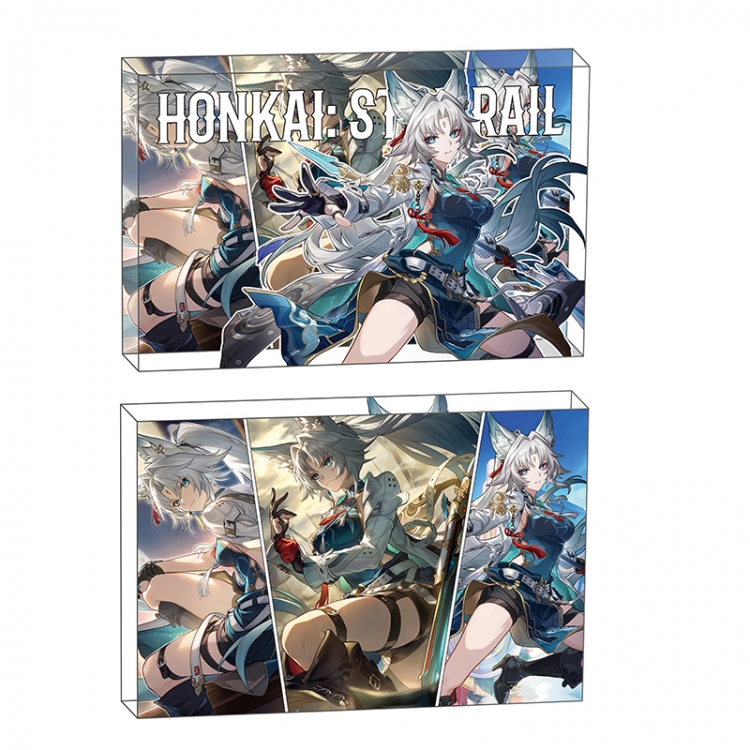 Honkai: Star Rail Anime game acrylic card brick desktop decoration 8X12X1.2cm
