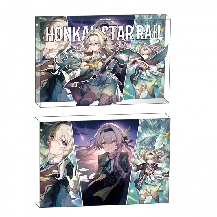 Honkai: Star Rail Anime game acrylic card brick desktop decoration 8X12X1.2cm