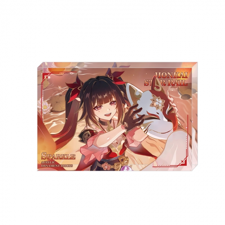 Honkai: Star Rail Anime game acrylic card brick desktop decoration 8X12X1.2cm