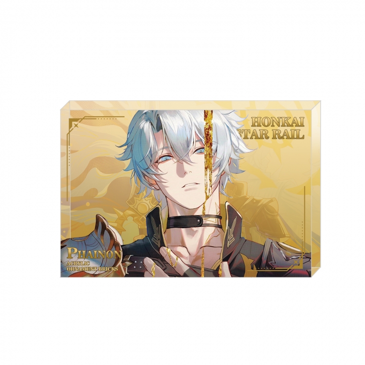 Honkai: Star Rail Anime game acrylic card brick desktop decoration 8X12X1.2cm