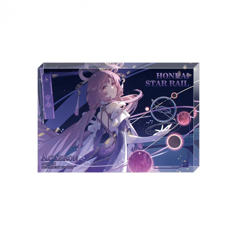 Honkai: Star Rail Anime game acrylic card brick desktop decoration 8X12X1.2cm