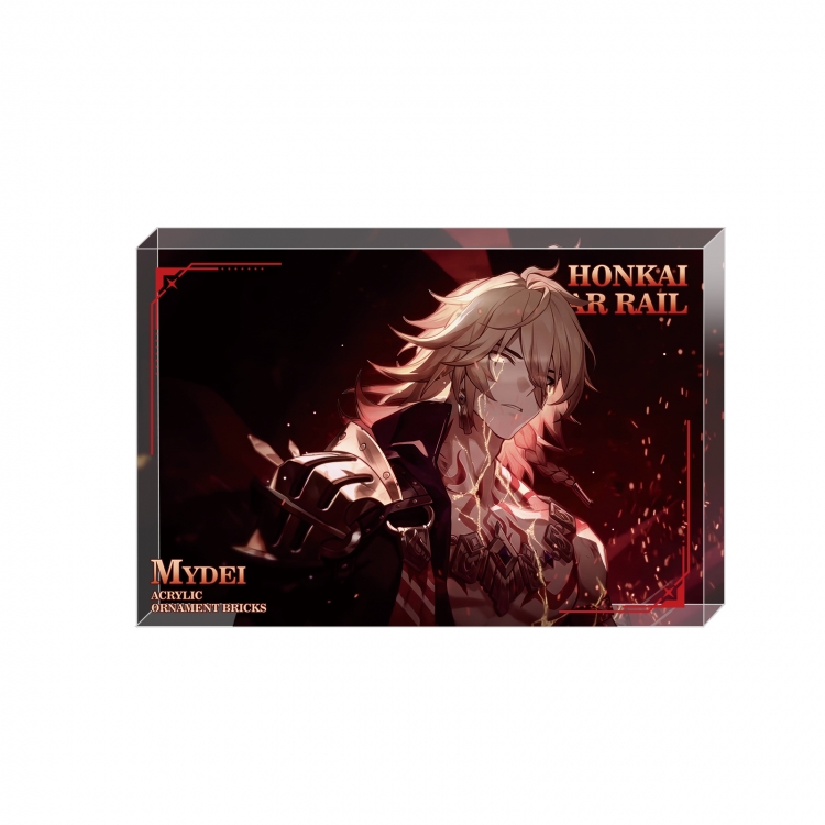 Honkai: Star Rail Anime game acrylic card brick desktop decoration 8X12X1.2cm