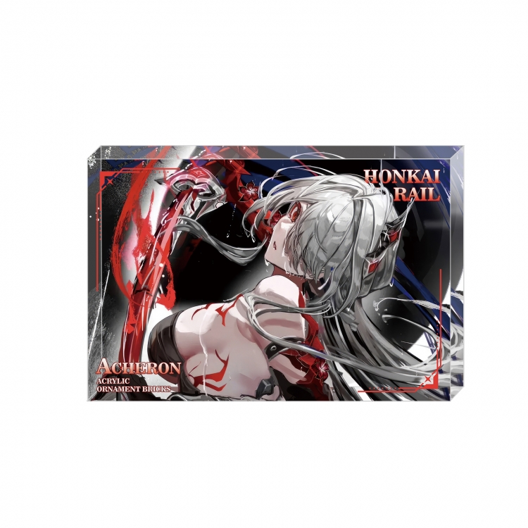 Honkai: Star Rail Anime game acrylic card brick desktop decoration 8X12X1.2cm
