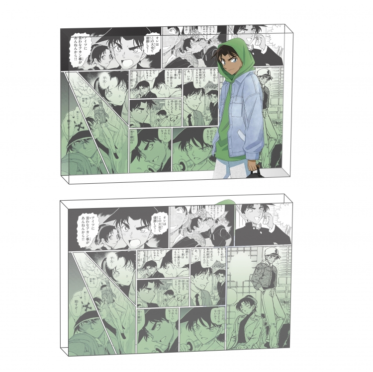 Detective conan Anime game acrylic card brick desktop decoration 8X12X1.2cm