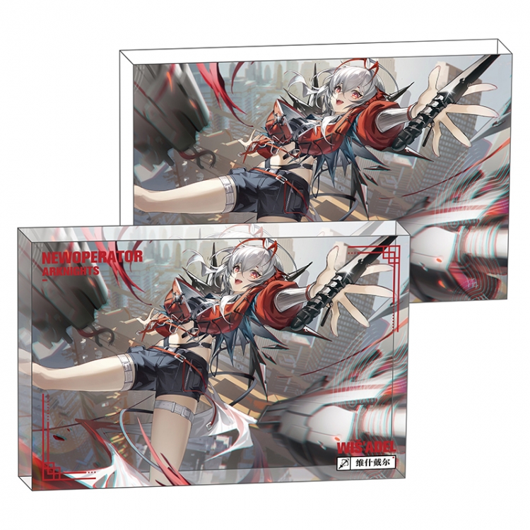 Arknights Anime game acrylic card brick desktop decoration 8X12X1.2cm