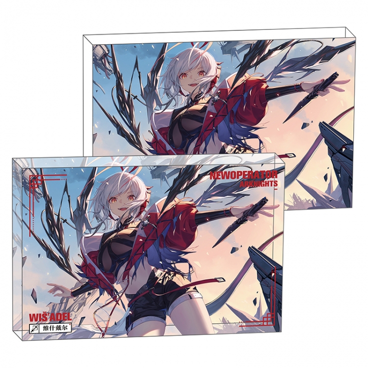 Arknights Anime game acrylic card brick desktop decoration 8X12X1.2cm