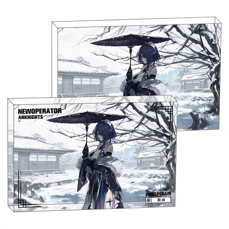 Arknights Anime game acrylic card brick desktop decoration 8X12X1.2cm