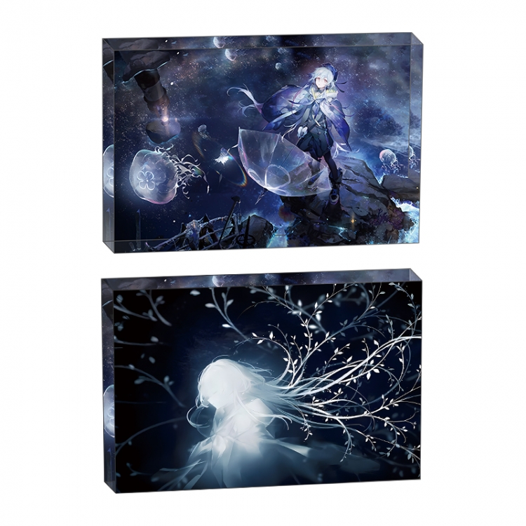 Arknights Anime game acrylic card brick desktop decoration 8X12X1.2cm