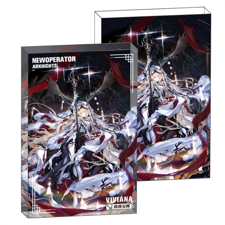 Arknights Anime game acrylic card brick desktop decoration 8X12X1.2cm