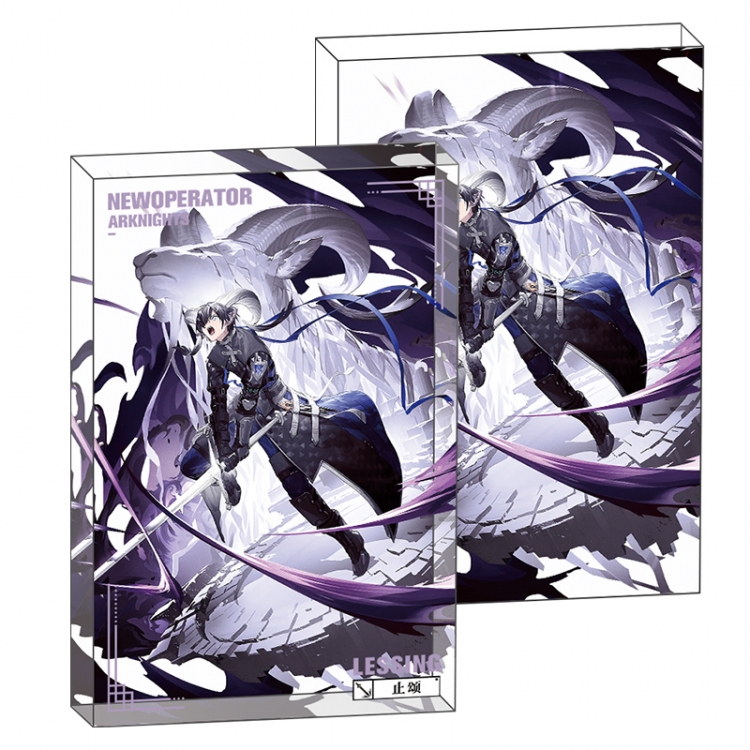 Arknights Anime game acrylic card brick desktop decoration 8X12X1.2cm