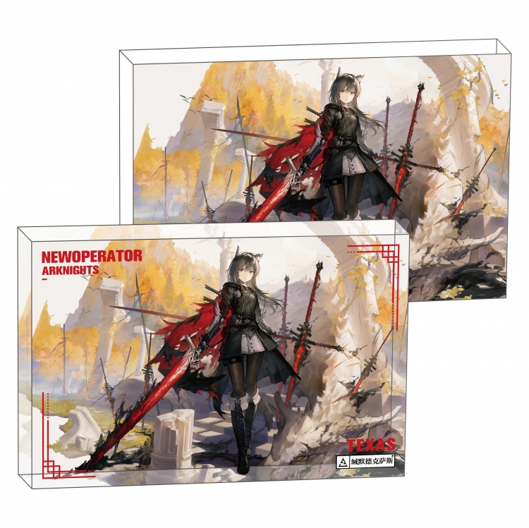 Arknights Anime game acrylic card brick desktop decoration 8X12X1.2cm