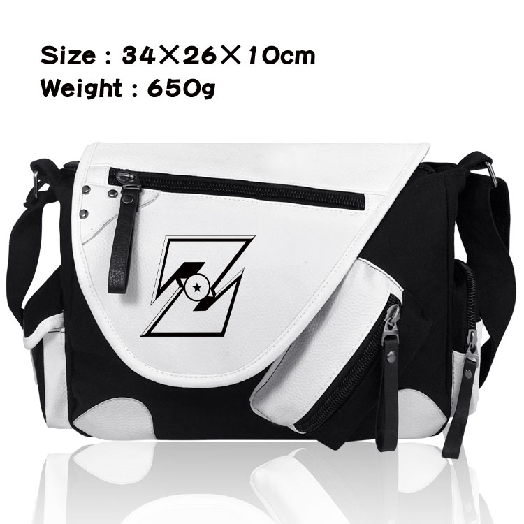 DRAGON BALL Anime PU Colorblock Leather Shoulder Crossbody Bag 34x26x10cm