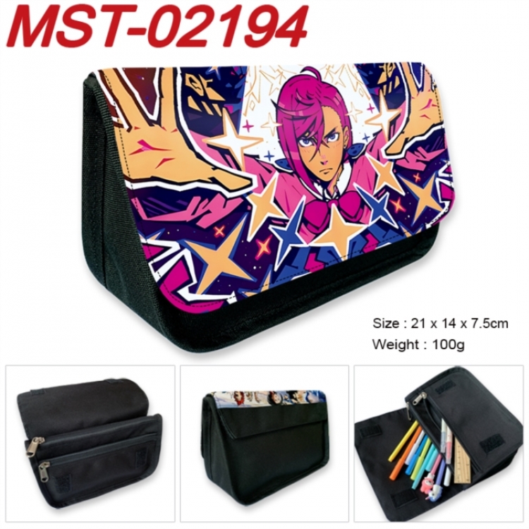Dandadan Anime Velcro canvas zipper pencil case Pencil Bag 21x14x7.5cm