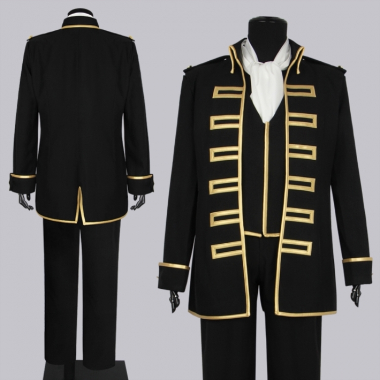 Gintama Anime peripheral jacket vest scarf pants set from XS to 2XL