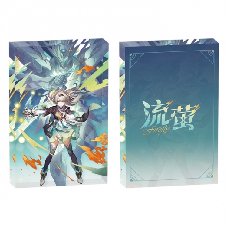 Honkai: Star Rail Anime game acrylic card brick desktop decoration 8X12X1.2cm