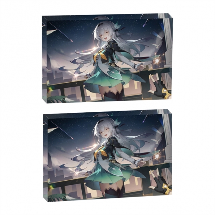Honkai: Star Rail Anime game acrylic card brick desktop decoration 8X12X1.2cm