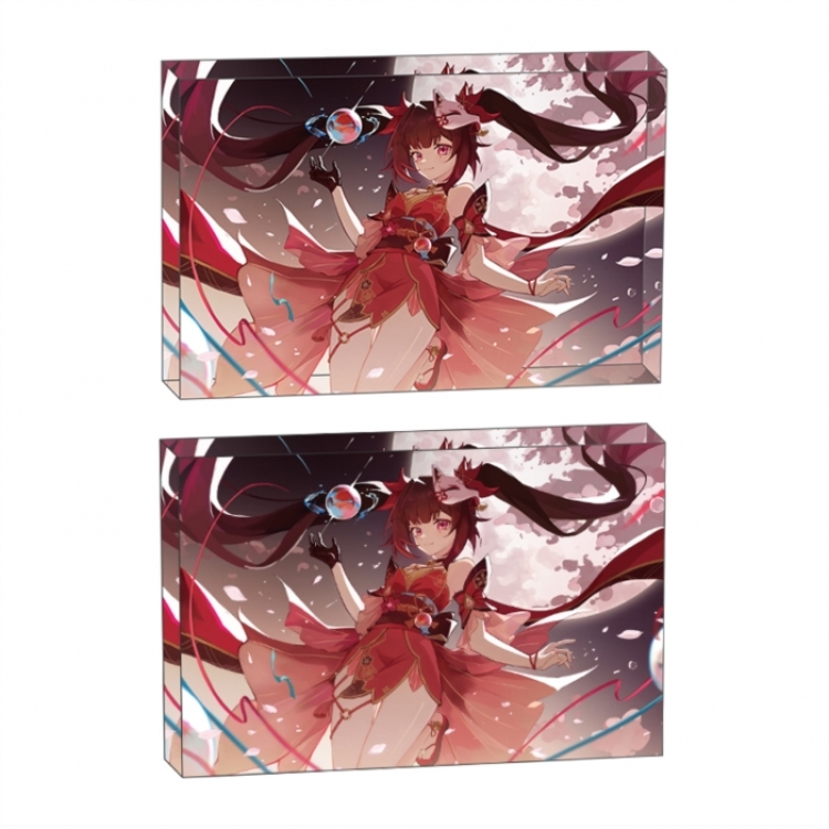 Naruto Anime game acrylic card brick desktop decoration 8X12X1.2cm