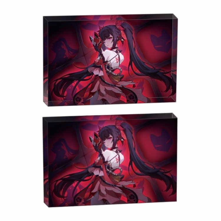 Naruto Anime game acrylic card brick desktop decoration 8X12X1.2cm