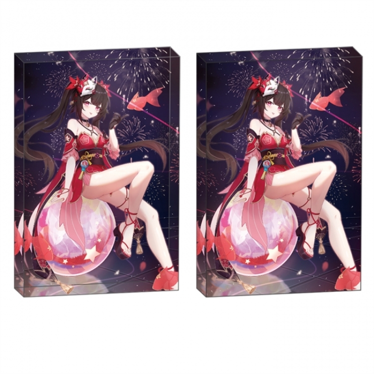 Naruto Anime game acrylic card brick desktop decoration 8X12X1.2cm