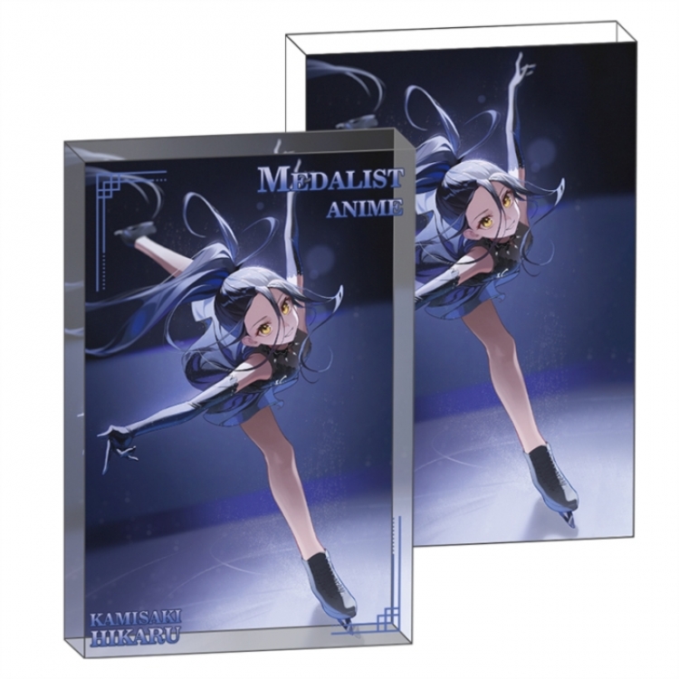 Gold Medalist Anime game acrylic card brick desktop decoration 8X12X1.2cm