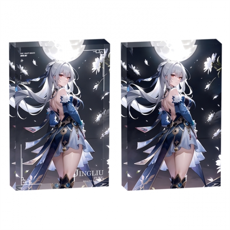 Honkai: Star Rail Anime game acrylic card brick desktop decoration 8X12X1.2cm