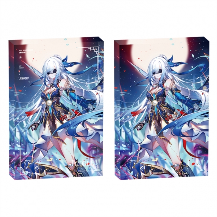Honkai: Star Rail Anime game acrylic card brick desktop decoration 8X12X1.2cm