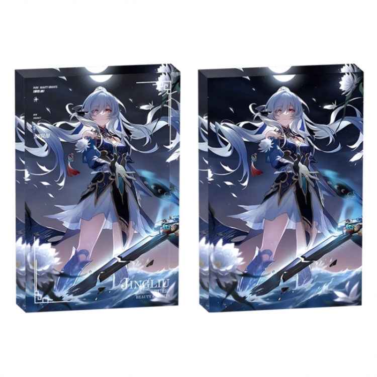 Honkai: Star Rail Anime game acrylic card brick desktop decoration 8X12X1.2cm