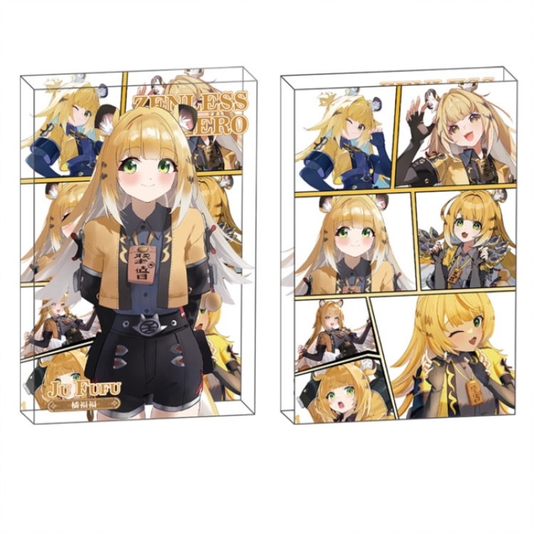 Zenless Zone Zero Anime game acrylic card brick desktop decoration 8X12X1.2cm