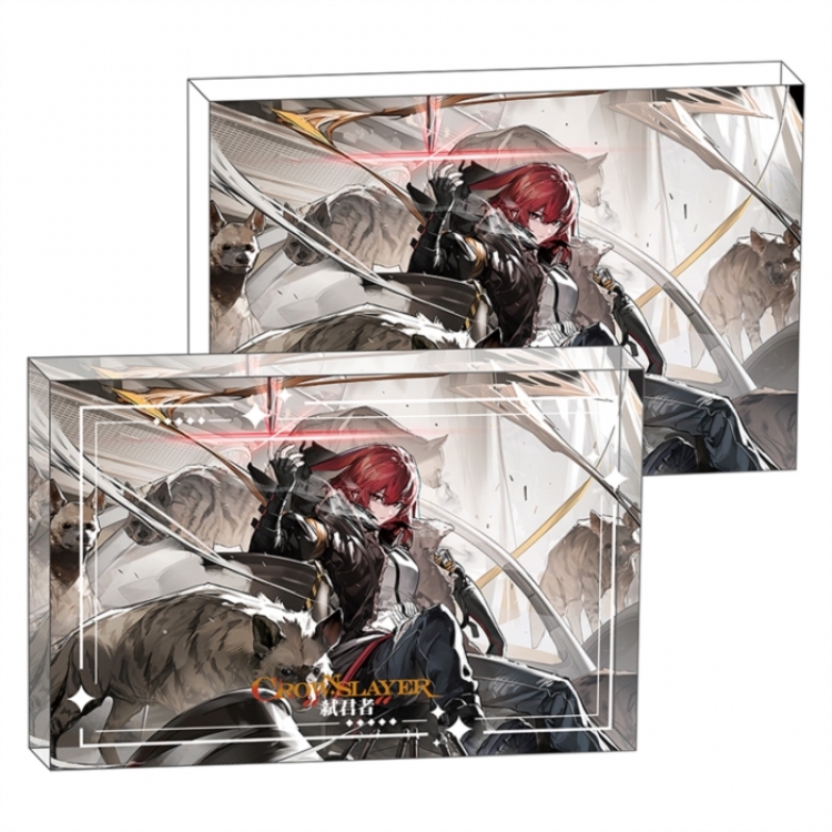 Arknights Anime game acrylic card brick desktop decoration 8X12X1.2cm