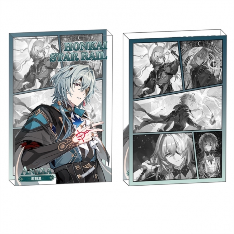 Honkai: Star Rail Anime game acrylic card brick desktop decoration 8X12X1.2cm