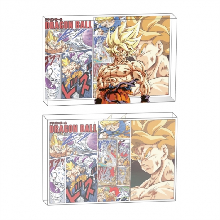 DRAGON BALL Anime game acrylic card brick desktop decoration 8X12X1.2cm