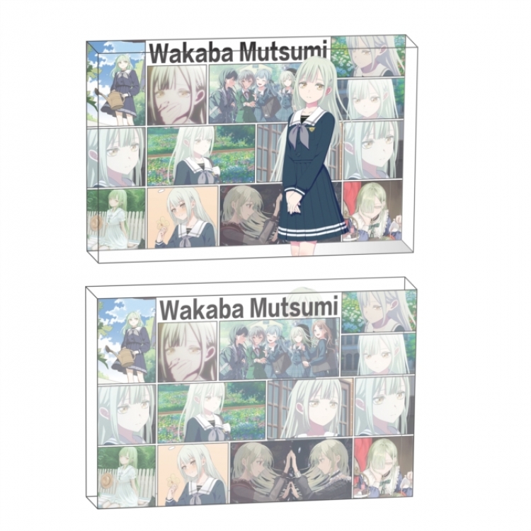 BanG Dream!  Anime game acrylic card brick desktop decoration 8X12X1.2cm