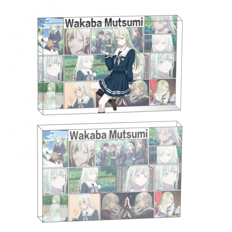 BanG Dream!  Anime game acrylic card brick desktop decoration 8X12X1.2cm