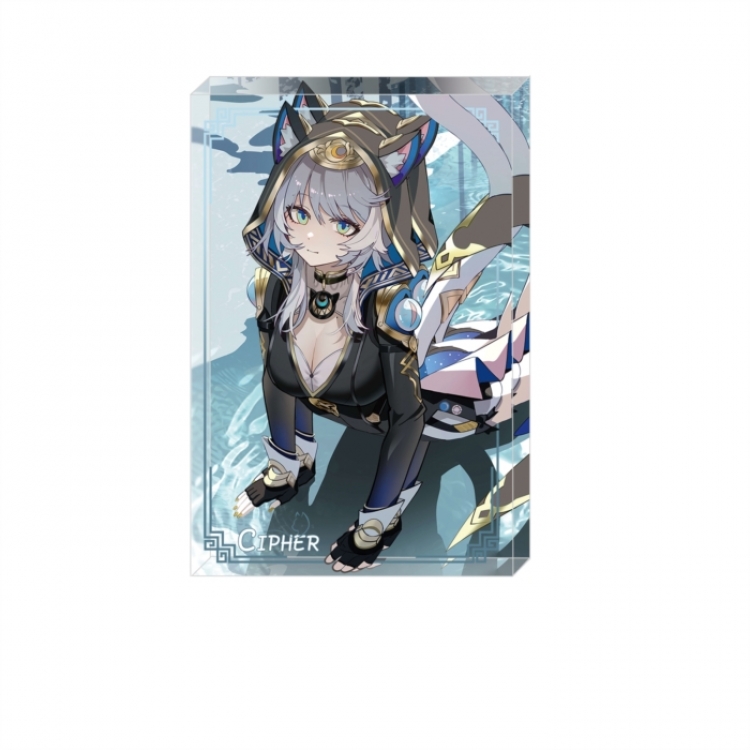 Honkai: Star Rail Anime game acrylic card brick desktop decoration 8X12X1.2cm