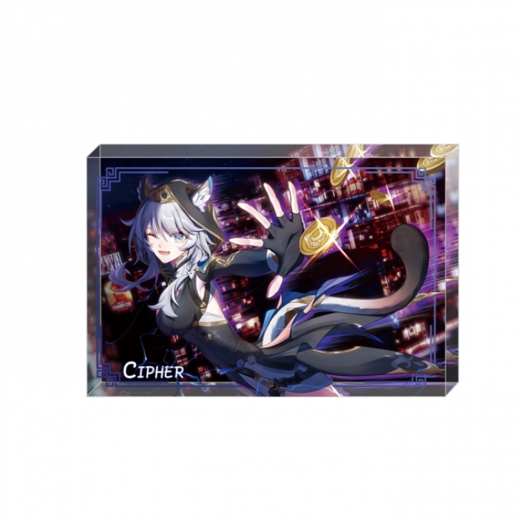 Honkai: Star Rail Anime game acrylic card brick desktop decoration 8X12X1.2cm
