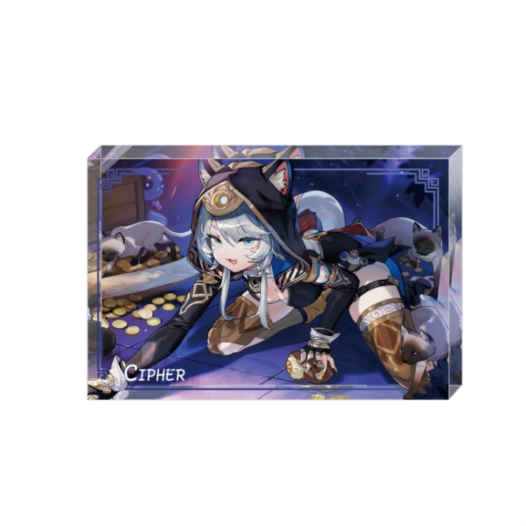 Honkai: Star Rail Anime game acrylic card brick desktop decoration 8X12X1.2cm
