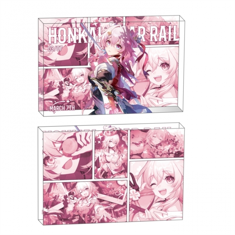 Honkai: Star Rail Anime game acrylic card brick desktop decoration 8X12X1.2cm