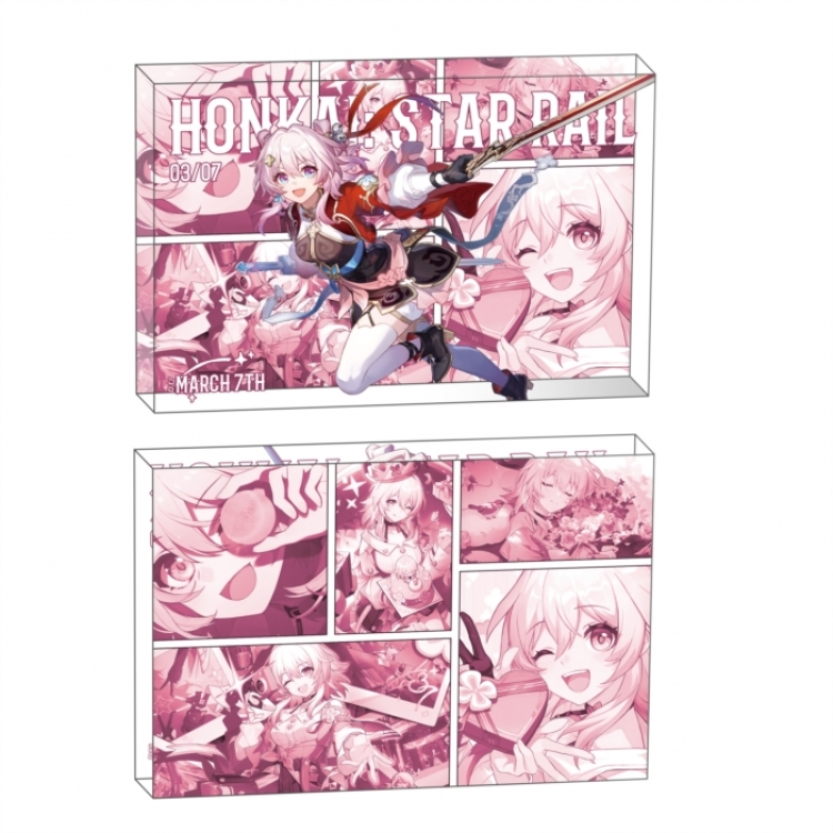 Honkai: Star Rail Anime game acrylic card brick desktop decoration 8X12X1.2cm
