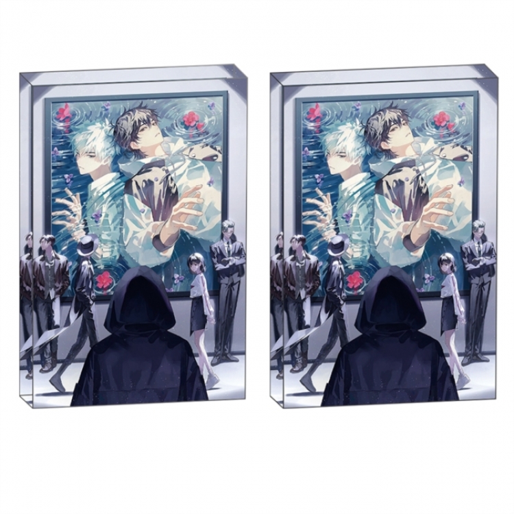 Time agent Anime game acrylic card brick desktop decoration 8X12X1.2cm