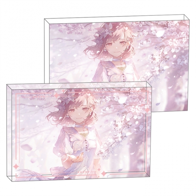 Project Sekai Anime game acrylic card brick desktop decoration 8X12X1.2cm