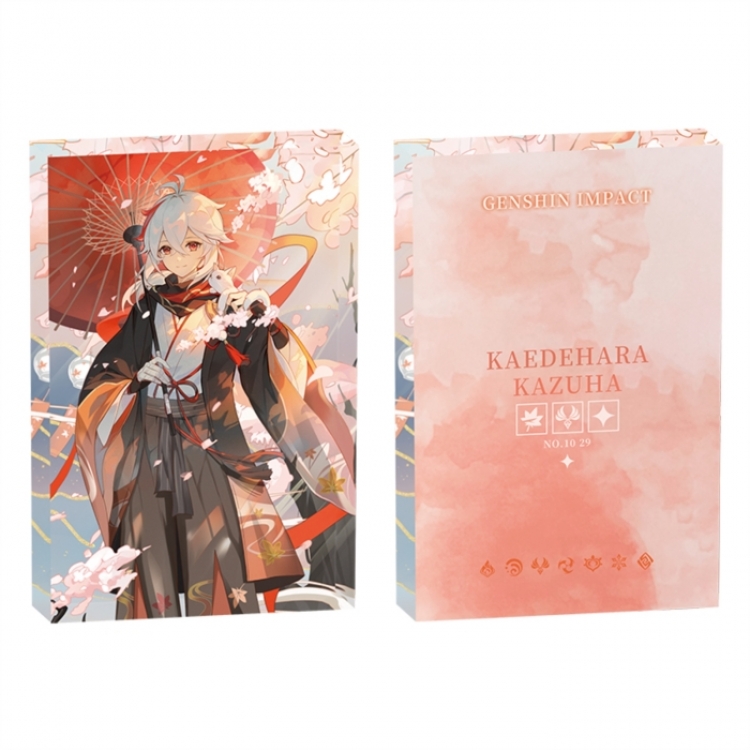 Genshin Impact Anime game acrylic card brick desktop decoration 8X12X1.2cm