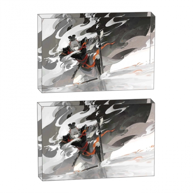The Record of Wind and Splendor of Wangchuan Anime game acrylic card brick desktop decoration 8X12X1.2cm 