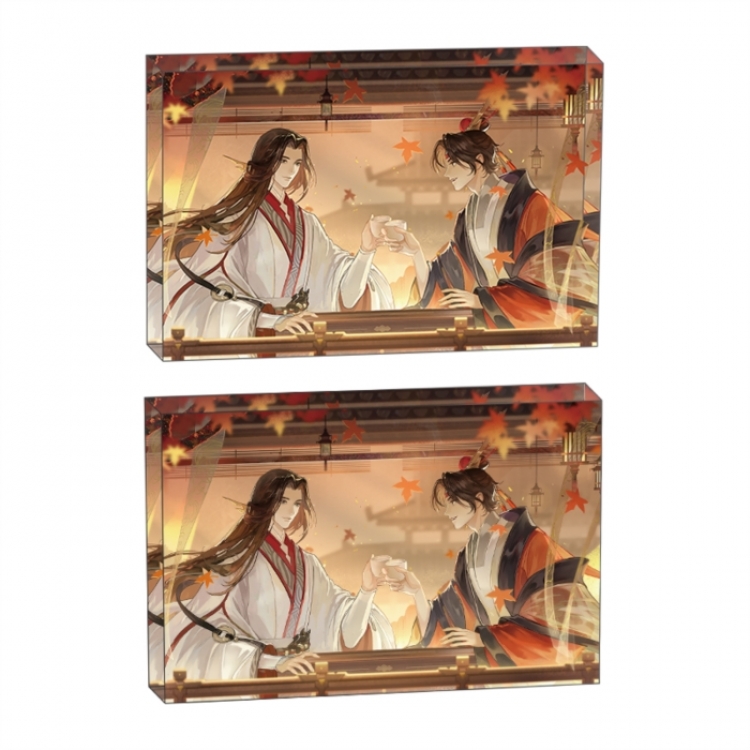 The Record of Wind and Splendor of Wangchuan Anime game acrylic card brick desktop decoration 8X12X1.2cm 