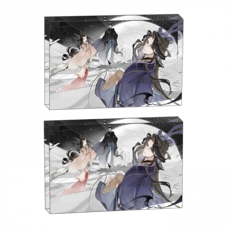 The Record of Wind and Splendor of Wangchuan Anime game acrylic card brick desktop decoration 8X12X1.2cm 